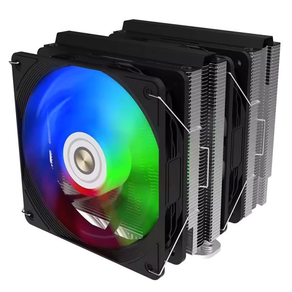 ALSEYE N600 6 Heat Pipes Dual-Tower CPU Air Cooler (Black) - Green Apple Compunet