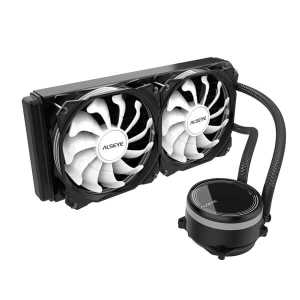 Alseye M240B ARGB 240mm CPU Liquid Cooler (Black) - Green Apple Compunet
