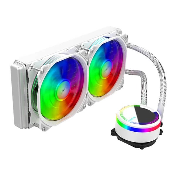 Alseye M240W ARGB 240mm CPU Liquid Cooler (White) - Green Apple Compunet