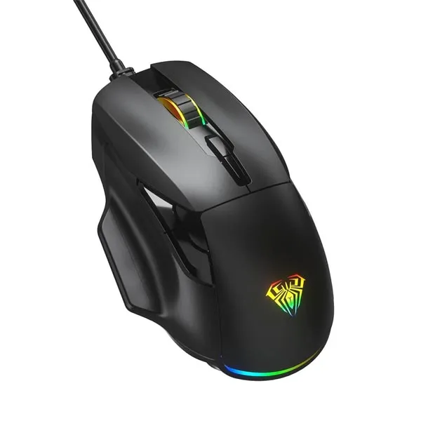 Aula F815 12800DPI Rainbow 7 Keys Macro Optical Gaming Gaming Gaming Mouse - Green Apple Compunet