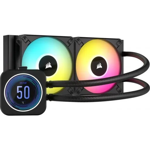 Corsair iCUE H100i Elite LCD XT Liquid CPU Cooler - Green Apple Compunet