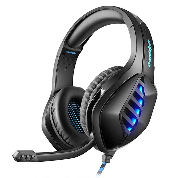 Cosmic Byte GS430 Gaming wired over ear Headphone with mic – Black - Green Apple Compunet
