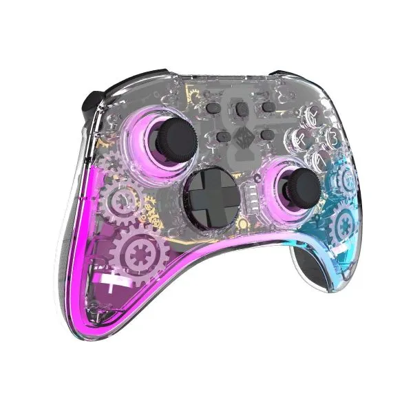 Cosmic Byte Stellaris Tri-Mode Wireless-Bluetooth-Wired Controller (Transparent) - Green Apple Compunet