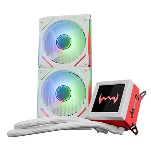 Dawg L240 AIO ARGB 240mm CPU Liquid Cooler (White) - Green Apple Compunet