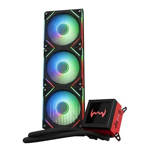 Dawg L360 AIO ARGB 360mm CPU Liquid Cooler (Black) - Green Apple Compunet