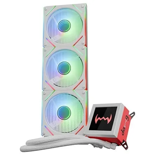 Dawg L360 AIO ARGB 360mm CPU Liquid Cooler (White) - Green Apple Compunet