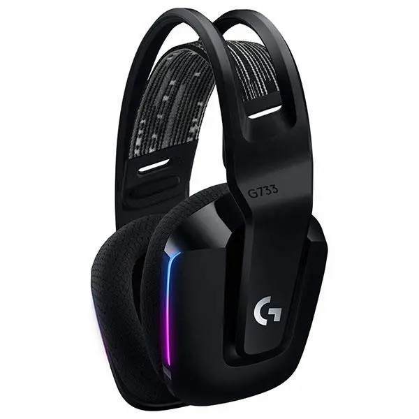 Logitech G733 Lightspeed RGB Gaming Headset – Black - Green Apple Compunet
