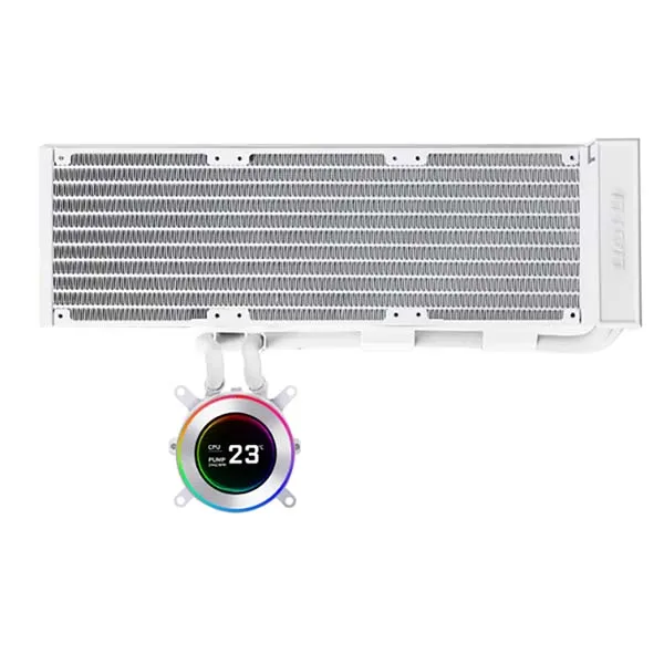 Lian Li Hydroshift II LCD-C 360N Fanless CPU Liquid Cooler (White) - Green Apple Compunet