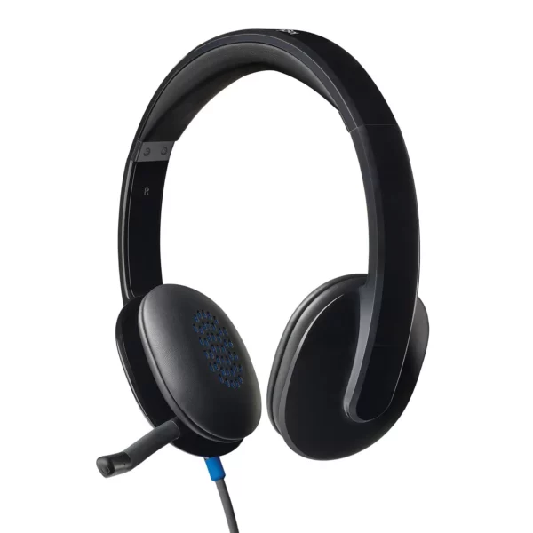 Logitech H540 Stereo Wired On Ear Headphones With Mic (Black) - Green Apple Compunet