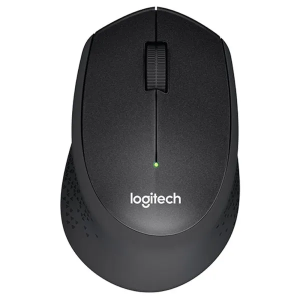 Logitech M331 Silent Plus Wireless Mouse (Black) - Green Apple Compunet