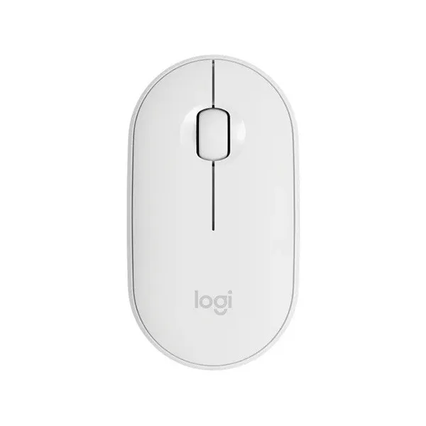 Logitech Pebble M350 Wireless Mouse (White) - Green Apple Compunet