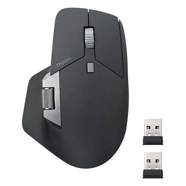 Rapoo MT760L Wireless Bluetooth Mouse (Matte Black) - Green Apple Compunet