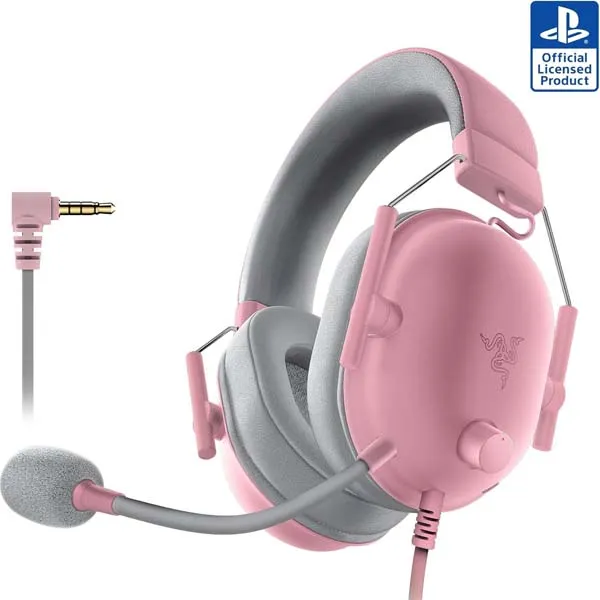Razer BlackShark V2 X PlayStation Gaming Headset: 50mm Drivers – Quartz Pink - Green Apple Compunet