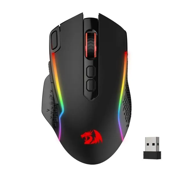 Redragon Taipan Pro M810 Pro RGB Wired And Wireless Mouse - Green Apple Compunet
