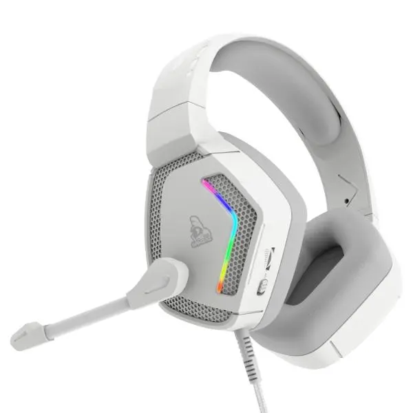 TAG Gamerz Victor RGB Over-Ear Gaming Headphone (White) - Green Apple Compunet