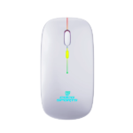Coconut WM20 Lucid Wireless + Bluetooth Mouse, Rechargeable, Dual Connectivity (Silver)