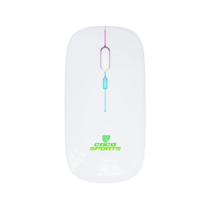 Coconut WM20 Lucid Wireless + Bluetooth Mouse, Rechargeable, Dual Connectivity (White)