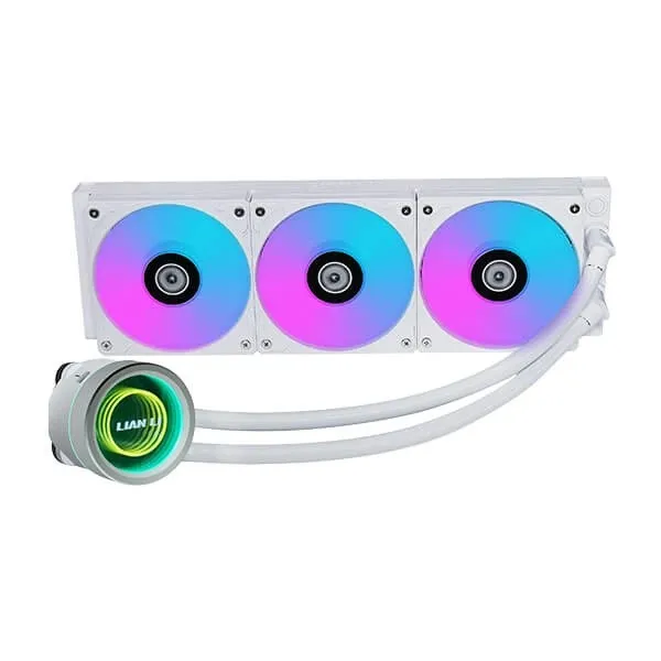 Lian Li Galahad II Trinity ARGB All In One 360mm CPU Liquid Cooler (White) - Green Apple Compunet