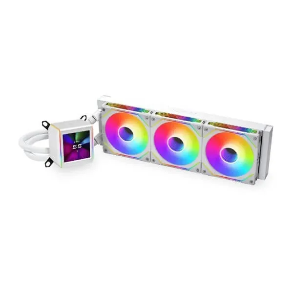 Lian Li Galahad II LCD SL-INF ARGB 360mm CPU Liquid Cooler (White) - Green Apple Compunet