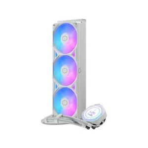 Cooler Master MasterLiquid Atmos II LCD 360mm White ARGB CPU Liquid Cooler