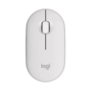 Logitech Pebble Mouse 2 M350s Slim Bluetooth Wireless Mouse (Tonal White)