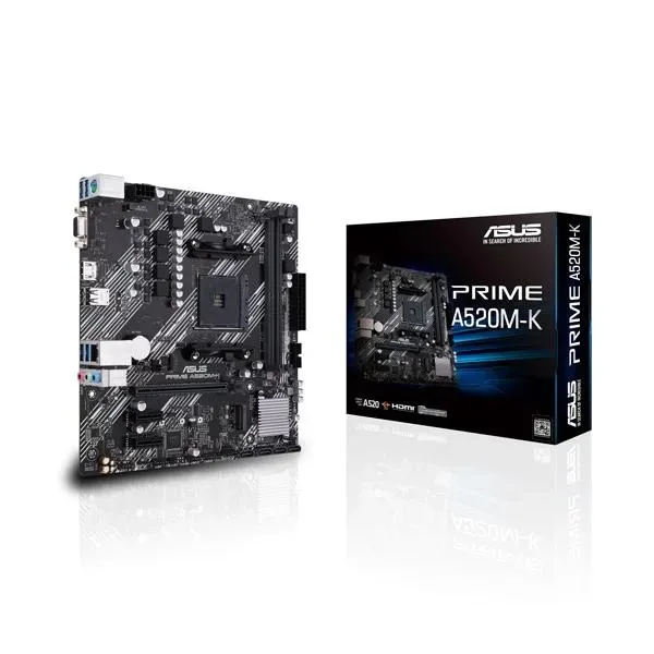 Asus Prime A520M-K AMD Motherboard - Green Apple Compunet