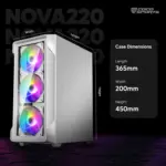 Coconut Gaming Cabinet RGB NOVA 220 WHITE - Image 3