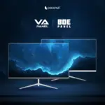 Coconut 27HDX 27 inch Frameless Ultra Slim Curved Monitor, 100 Hz Refresh Rate, 1080p White - Image 2