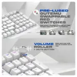 Cosmic Byte Phantom Gasket Mechanical Wired Swappable Keyboard with PreLubed Switches (White) - Image 3