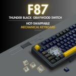AULA F87 Wireless RGB Mechanical Gaming Keyboard (Thunder Black | Graywood Switch) - Image 2