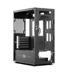 Circle Elegantor M1 Mid-Tower Case Gaming Cabinet - Black - Image 5
