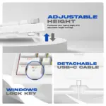 Cosmic Byte Phantom Gasket Mechanical Wired Swappable Keyboard with PreLubed Switches (White) - Image 6