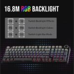 Aula F99 PRO Side Engraved Keycaps Mechanical Gaming Keyboard with Rotary Knob | Gradient Gray Nimbus Switch - Image 4