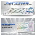 Cosmic Byte Phantom Gasket Mechanical Wired Swappable Keyboard with PreLubed Switches (White) - Image 7