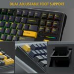 AULA F87 Wireless RGB Mechanical Gaming Keyboard (Thunder Black | Graywood Switch) - Image 4