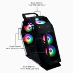 ZEBRONICS ZEB-Valhalla Gaming Mid Tower Cabinet - Image 3