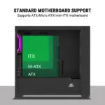 Ant Esports 621 C3 ARGB (ATX) Mid Tower Cabinet (Black) - Image 9