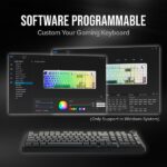 Aula F99 PRO Side Engraved Keycaps Mechanical Gaming Keyboard with Rotary Knob | Gradient Gray Nimbus Switch - Image 6