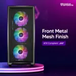 Coconut Gaming Cabinet RGB NOVA 110 BLACK - Image 3