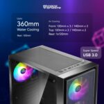 Coconut Gaming Cabinet RGB NOVA 110 BLACK - Image 5