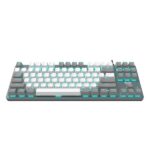 AULA F3287 Wired TKL Rainbow Mechanical Gaming Keyboard (White & Grey, Tactile Blue Switches) - Image 2