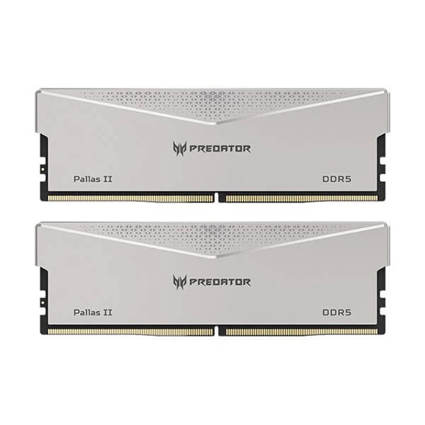 Acer Predator Pallas II Series 32GB (16GBx2) DDR5 6000MHz Desktop Ram (White)
