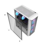 Ant Esports 220 Air Auto RGB (ATX) Mid Tower Cabinet (White) - Image 2