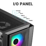 Ant Esports ICE-170TG (ATX) Mid Tower Cabinet (Black) - Image 3