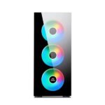 Ant Esports ICE-311GT RGB (ATX) Mid Tower Cabinet (Black) - Image 4