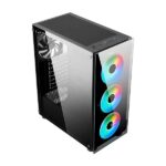 Ant Esports ICE-311GT RGB (ATX) Mid Tower Cabinet (Black) - Image 3
