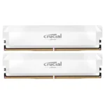 Crucial Pro Overclocking 32GB (2 x 16GB) DDR5 6000 MT/s UDIMM Memory Kit (White)