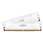Crucial Pro Overclocking 32GB (2 x 16GB) DDR5 6000 MT/s UDIMM Memory Kit (White) - Image 2