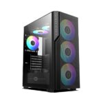 Circle Eliminator X5 TYPE C 2.0 Mid Tower Computer Case Gaming Cabinet – Black
