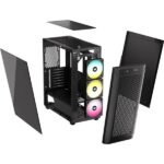 Corsair 480T RGB Airflow (ATX) Mid Tower Cabinet (Black) - Image 4